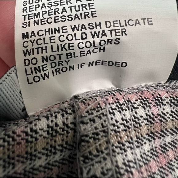 TRIBAL X Stitch Fix Bay Leaf Maternity cuffed pants in Glen Check Gray NEW - Picture 7 of 14